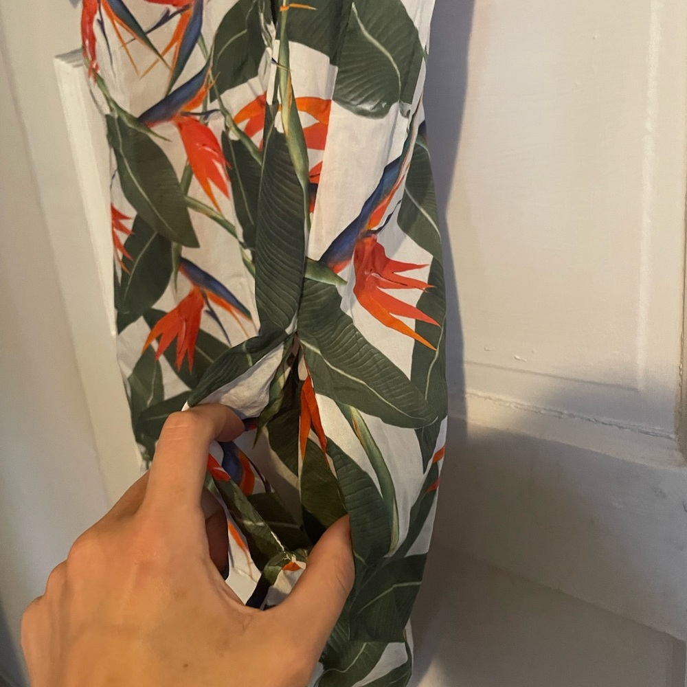 ONIA Tropical Print Cover-Up Shirt Dress - Picture 3 of 6